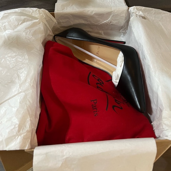 Christian Louboutin So Kate Black Leather Pumps Size 40 - Picture 10 of 14